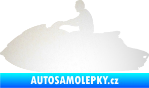 Samolepka Vodní skútr 003 levá odrazková reflexní bílá