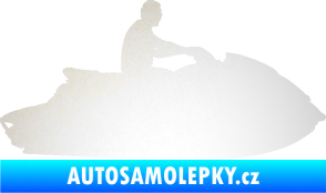 Samolepka Vodní skútr 003 pravá odrazková reflexní bílá