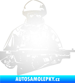 Samolepka Voják 013 pravá odrazková reflexní bílá