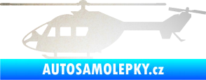 Samolepka Vrtulník 001 levá helikoptéra odrazková reflexní bílá