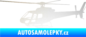 Samolepka Vrtulník 002 levá helikoptéra odrazková reflexní bílá
