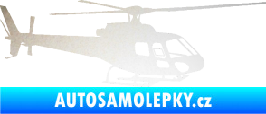 Samolepka Vrtulník 002 pravá helikoptéra odrazková reflexní bílá