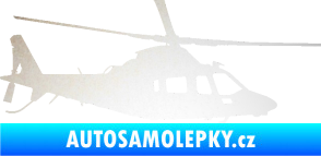 Samolepka Vrtulník 004 pravá helikoptéra odrazková reflexní bílá
