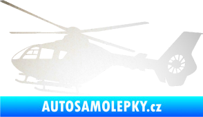 Samolepka Vrtulník 006 levá helikoptéra odrazková reflexní bílá