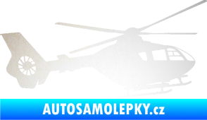 Samolepka Vrtulník 006 pravá odrazková reflexní bílá
