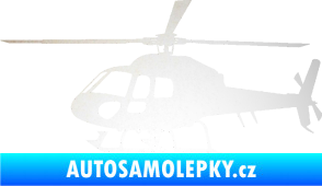 Samolepka Vrtulník 007 levá helikoptéra odrazková reflexní bílá