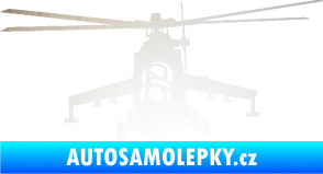 Samolepka Vrtulník 009 levá helikoptéra odrazková reflexní bílá
