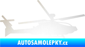 Samolepka Vrtulník 013 pravá odrazková reflexní bílá