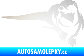 Samolepka Vydra 001 levá odrazková reflexní bílá