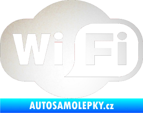 Samolepka Wifi 001 odrazková reflexní bílá