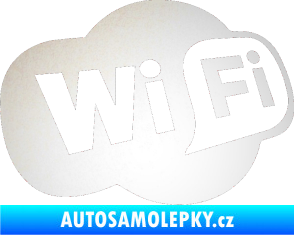 Samolepka Wifi 002 odrazková reflexní bílá