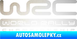 Samolepka WRC -  World Rally Championship odrazková reflexní bílá