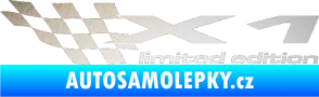 Samolepka X1 limited edition levá odrazková reflexní bílá