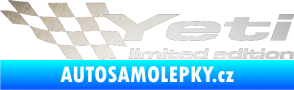 Samolepka Yeti limited edition levá odrazková reflexní bílá