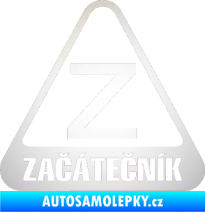 Samolepka Začátečník odrazková reflexní bílá