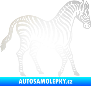 Samolepka Zebra 002 pravá odrazková reflexní bílá