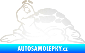 Samolepka Želva 003 levá odrazková reflexní bílá