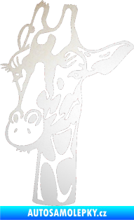 Samolepka Žirafa 001 levá odrazková reflexní bílá