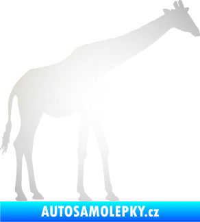 Samolepka Žirafa 002 pravá odrazková reflexní bílá