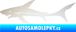 Samolepka Žralok 006 levá odrazková reflexní bílá