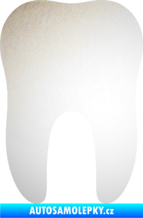 Samolepka Zub 001 stolička odrazková reflexní bílá