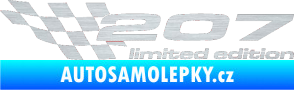 Samolepka 207 limited edition levá škrábaný hliník