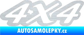 Samolepka 4x4 varianta 007 škrábaný hliník