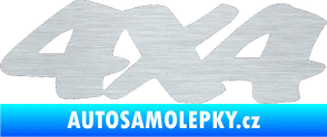 Samolepka 4x4 varianta 017 škrábaný hliník