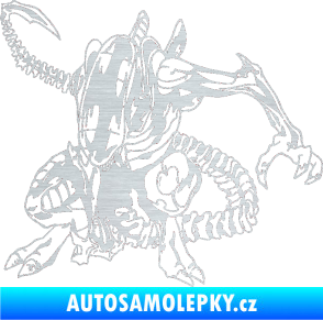 Samolepka Alien 002 levá škrábaný hliník