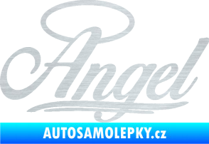 Samolepka Angel nápis škrábaný hliník