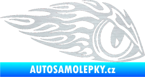 Samolepka Animal flames 016 pravá zvířecí oko škrábaný hliník