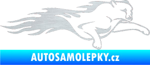 Samolepka Animal flames 018 pravá panter škrábaný hliník