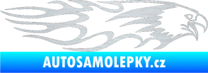 Samolepka Animal flames 026 pravá orel škrábaný hliník