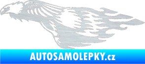 Samolepka Animal flames 076 levá orel škrábaný hliník