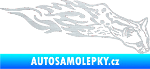Samolepka Animal flames 080 pravá gepard škrábaný hliník