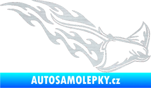 Samolepka Animal flames 093 pravá rejnok škrábaný hliník