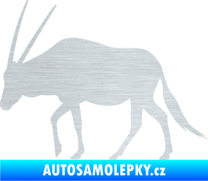 Samolepka Antilopa 001 levá škrábaný hliník