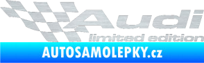 Samolepka Audi limited edition levá škrábaný hliník