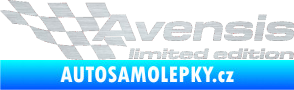 Samolepka Avensis limited edition levá škrábaný hliník