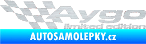 Samolepka Aygo limited edition levá škrábaný hliník