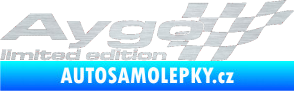 Samolepka Aygo limited edition pravá škrábaný hliník