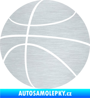 Samolepka Basketbalový míč 001 škrábaný hliník