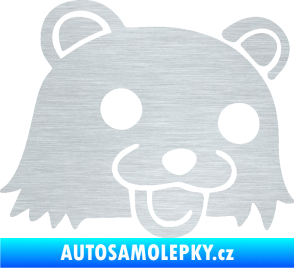 Samolepka Bear pravá škrábaný hliník