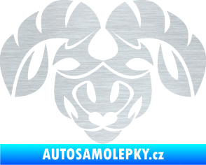 Samolepka Beran zvěrokruh 003  škrábaný hliník