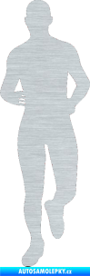 Samolepka Běžec 002 levá škrábaný hliník