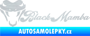 Samolepka Black mamba nápis škrábaný hliník