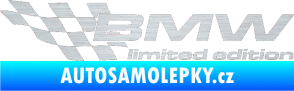 Samolepka BMW limited edition levá škrábaný hliník