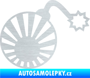 Samolepka Bomba 006 JDM pravá škrábaný hliník