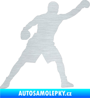 Samolepka Boxer 002 pravá škrábaný hliník