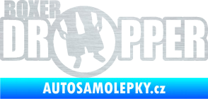 Samolepka Boxer dropper škrábaný hliník